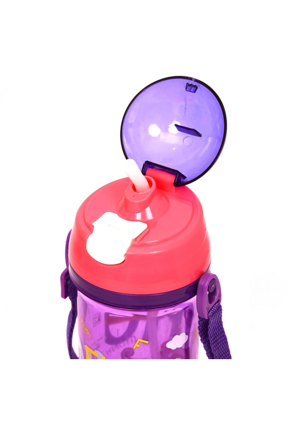 Kids Water Bottle - One Touch Button 600 ml