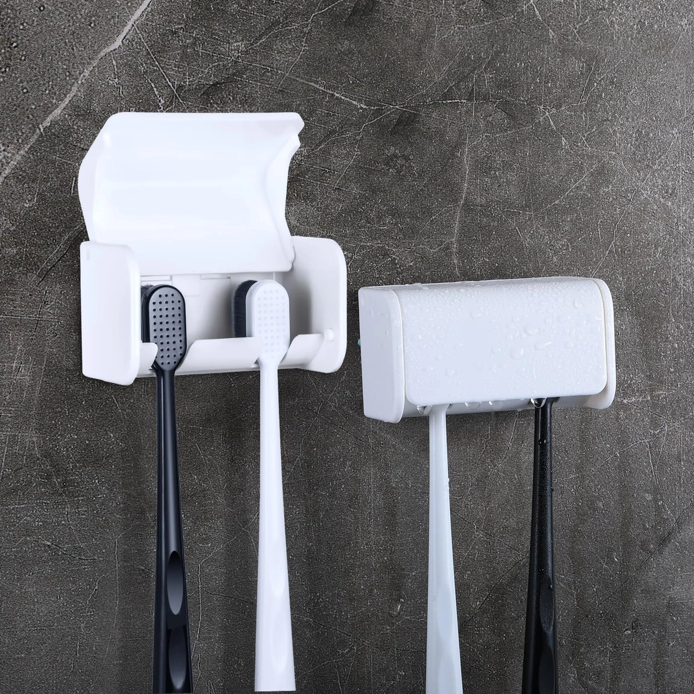 Patelai Toothbrush Holder - wall mount 2 toothbrushes