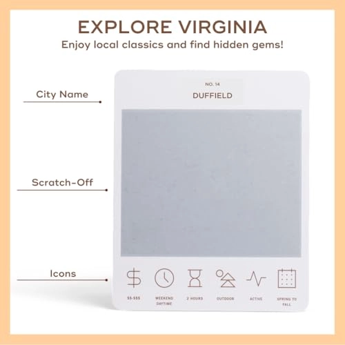 Virginia Adventure Bucket List - 50 Scratch-Off Cards