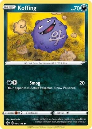 Pokémon Pokemon Koffing 094/198 - English SWSH Chilling Reign