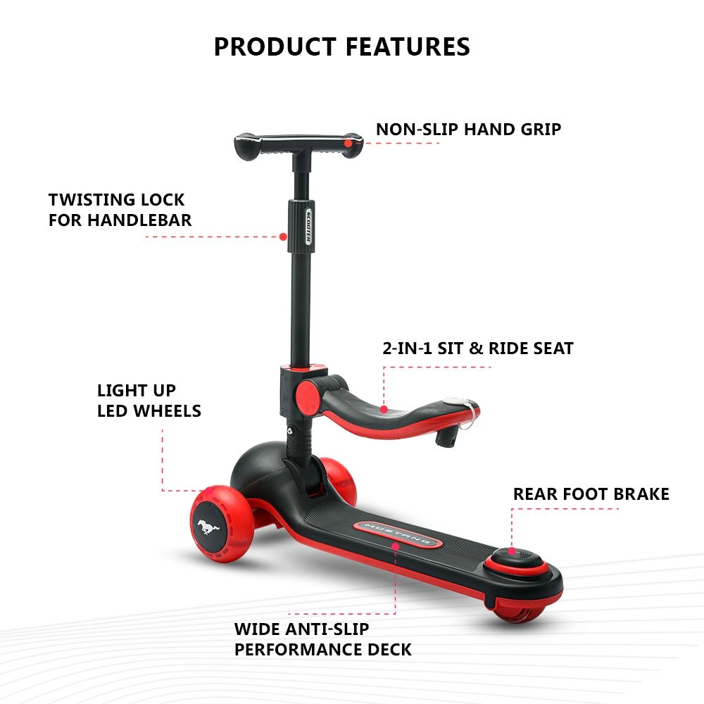 Glider Kick Scooter + Seat