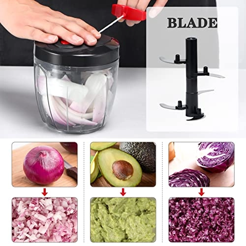 Manual Food Chopper - 900ML 5