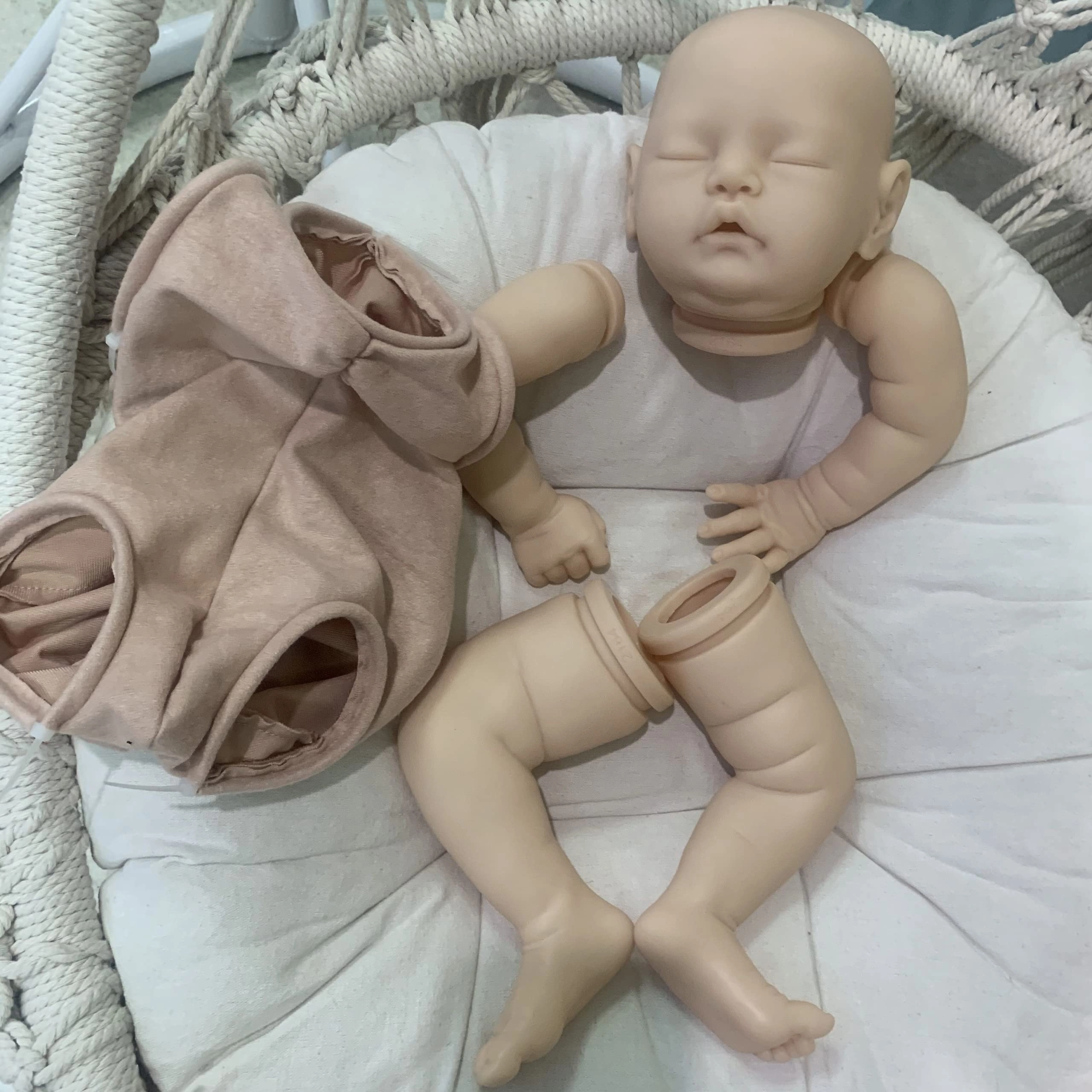 Enjoy with Love Vivia Sweet Sleeping Baby Kit - 19" Vinyl Soft Neutral