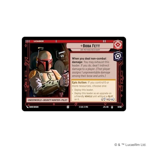 Star Wars: Unlimited Jump to Lightspeed Boba Fett Spotlight Deck - 50-card