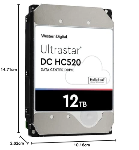 Ultrastar DC HC520 3.5" 7200rpm 256MB SATA 6Gb/s (HUH721212ALE604) - 12TB