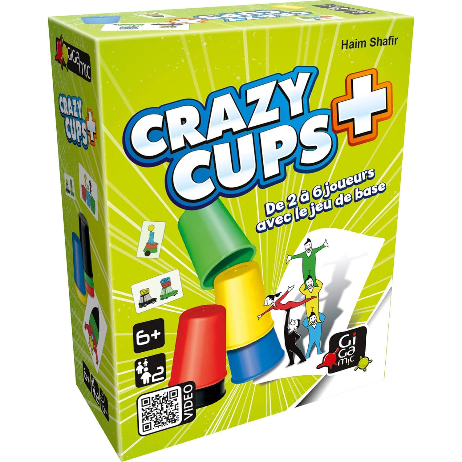 Gigamic Crazy Cups Plus - Blue Yellow (French)