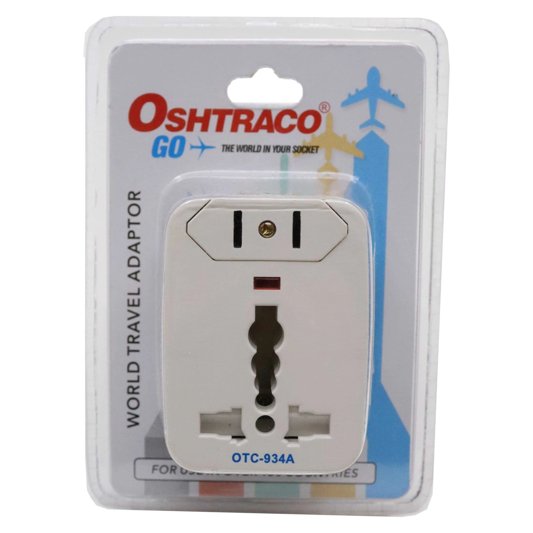 International Travel Adaptor - British, North American, Australian, Euro, German, Indian and South African sockets 500 Watt