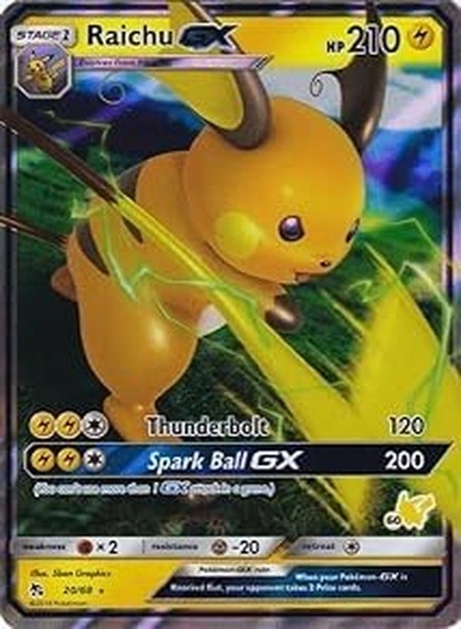 Pokémon Raichu GX - 20/68 Hidden Fates