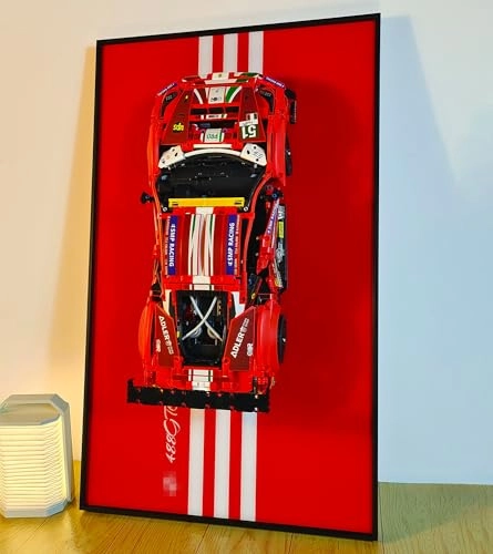Display Wallboard for LEGO Technic Ferrari 488 GTE 42125 - Aluminium
