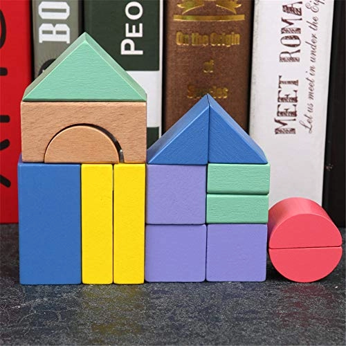 Rainbow building blocks - 3 years old and above 15pcs