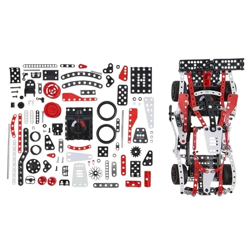 Motorized Supercar STEM Activity Building Kit - 27-in-1 466 pcs