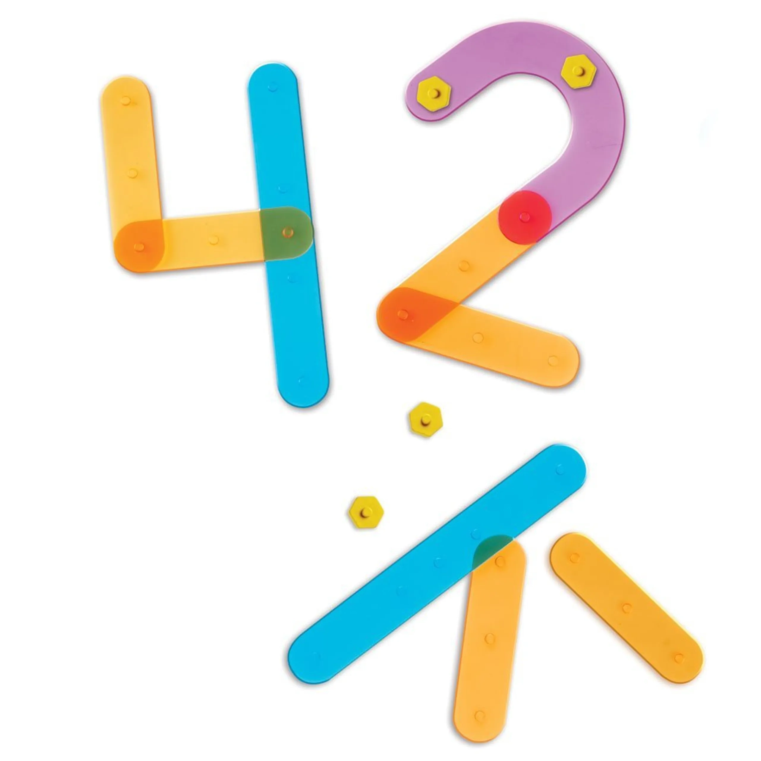 Number Construction Set - Suitable for 3 years and above 55 Pcs