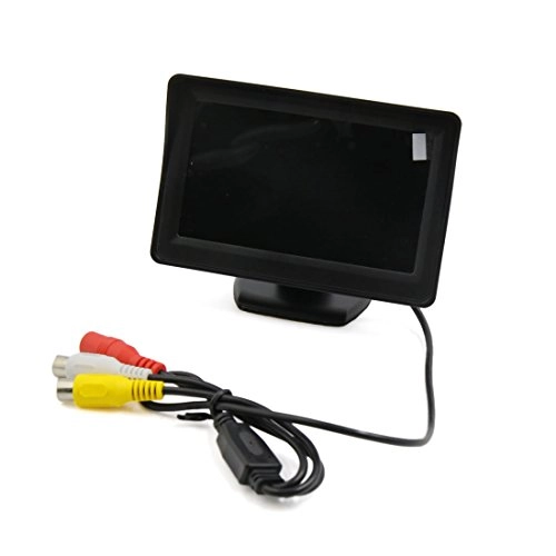 Wireless CMOS Car License Plate Frame Rear View Reversing Backup Parking Camera + 4.3Inch Monitor