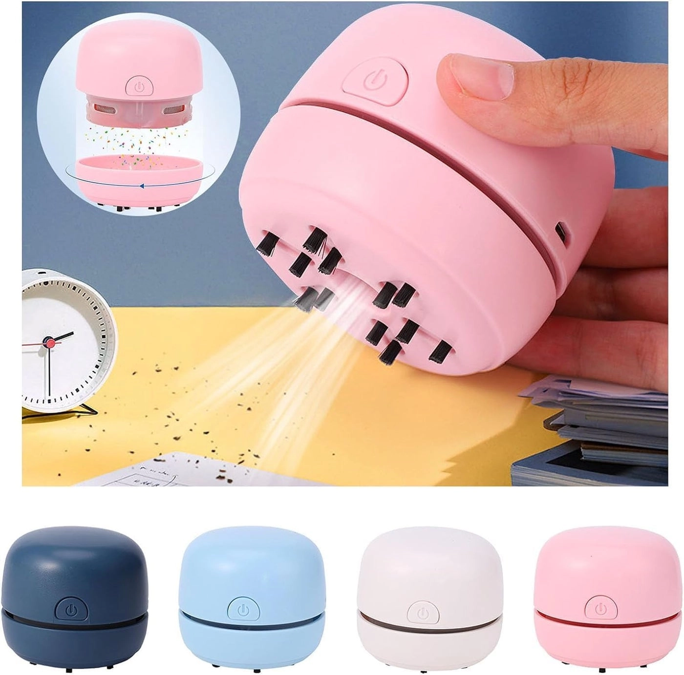 Rechargeable Desktop Table Vacuum Cleaner - 1200 mAh