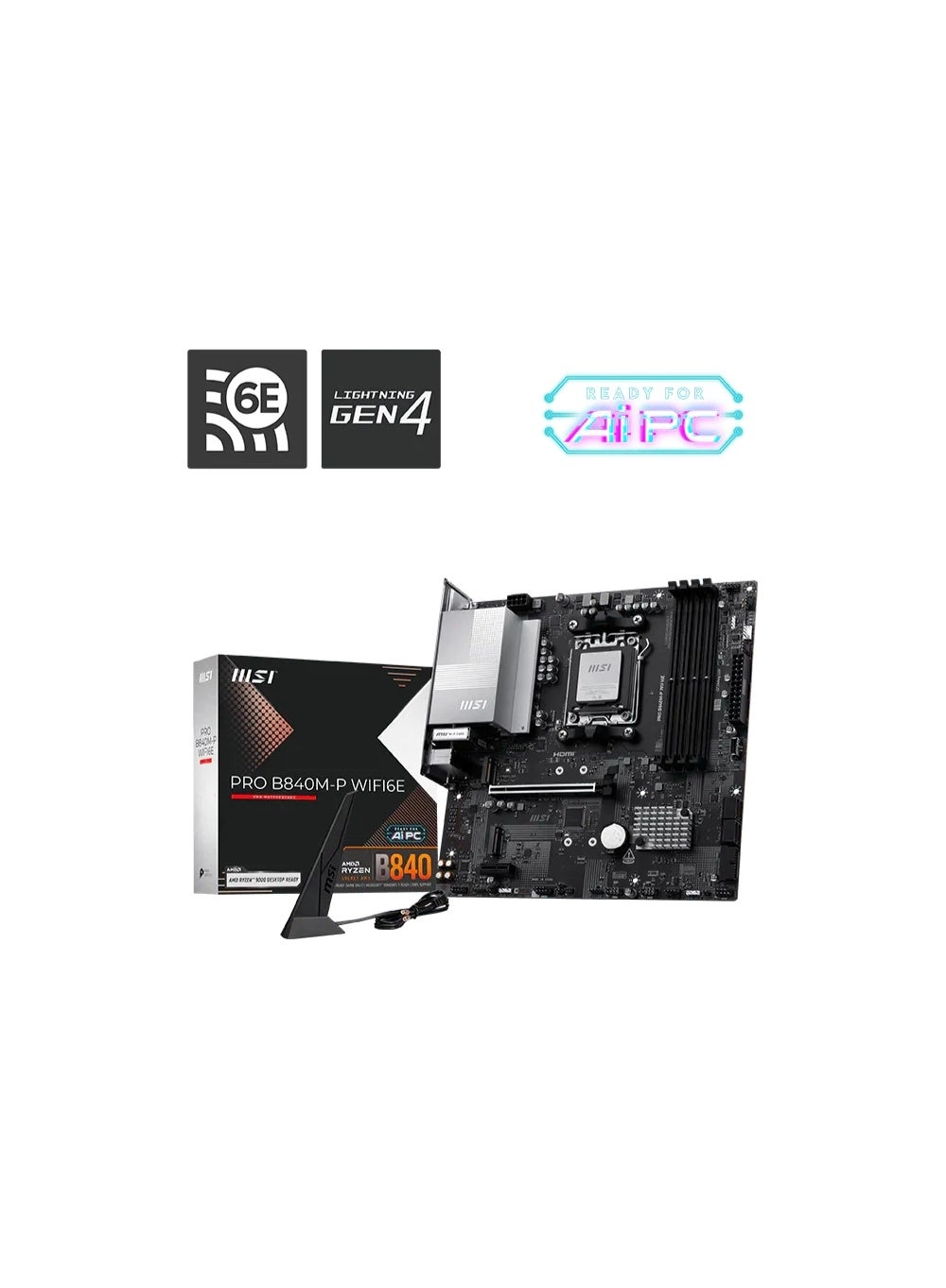 MSI PRO B840-P - DDR5 Wi-Fi 7 2.5G LAN