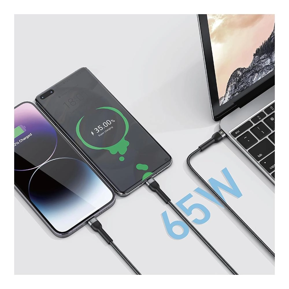 TOTUDESIGN Nylo Series Cable 65W USB-C to Lightning 1.2m