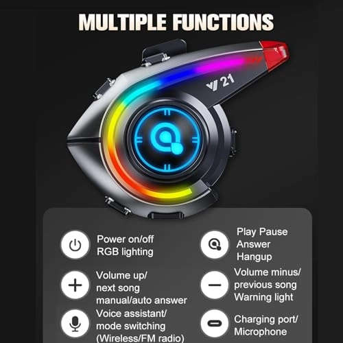 Motorcycle Helmet Headset - IP56 800mAh
