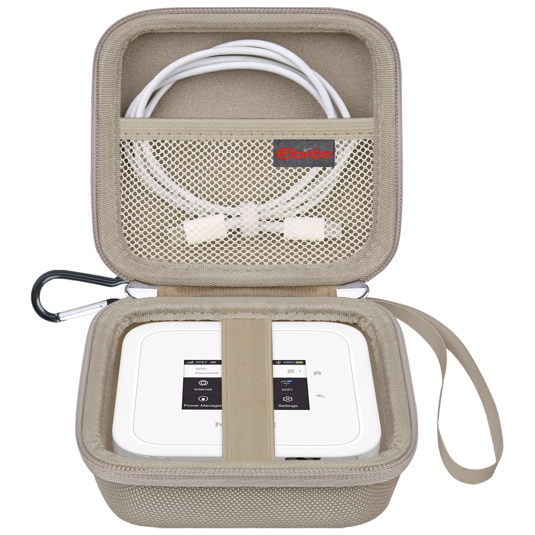 Elonbo Carrying Case for NETGEAR Nighthawk M6/ M6 Pro/ M7 Pro/ M5 - Champagne Gold