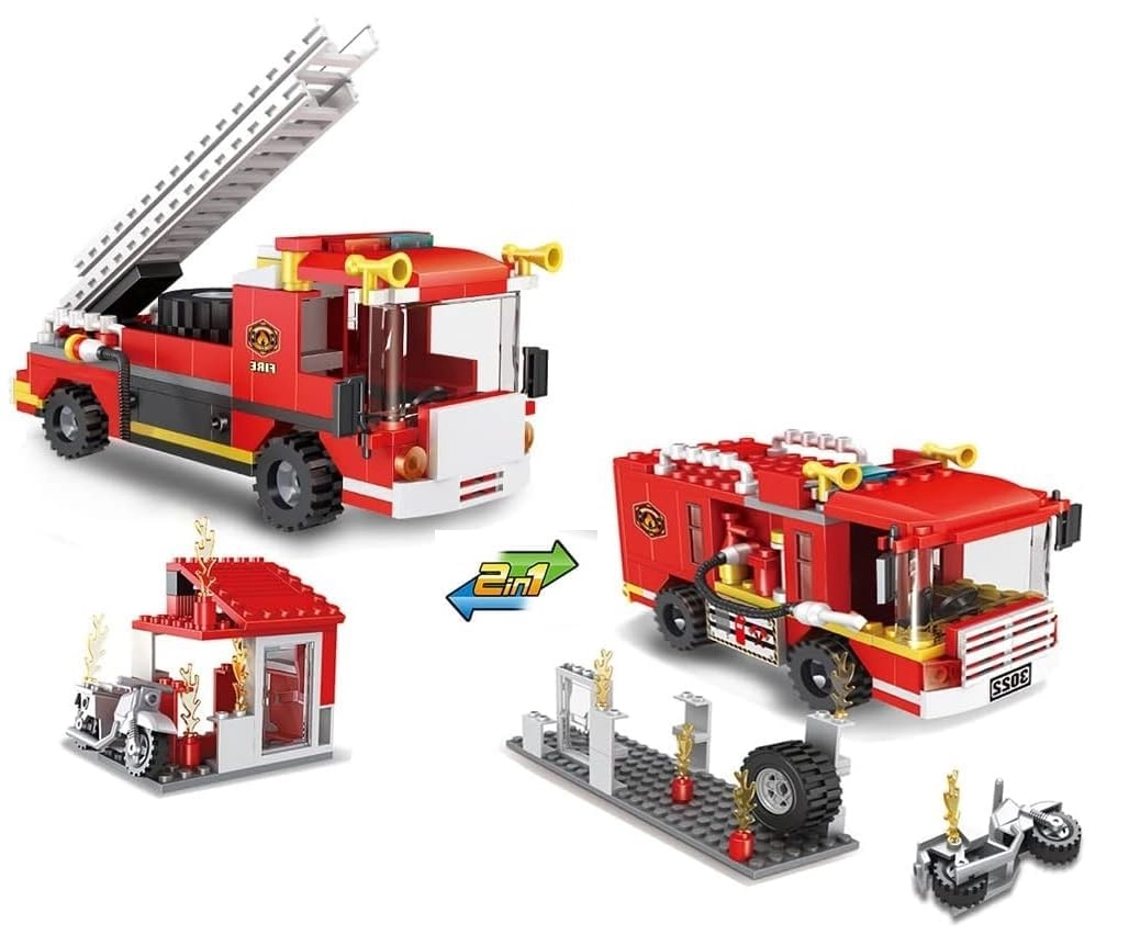 Umadiya CityFire Truck Fire Station - Truck 184pcs