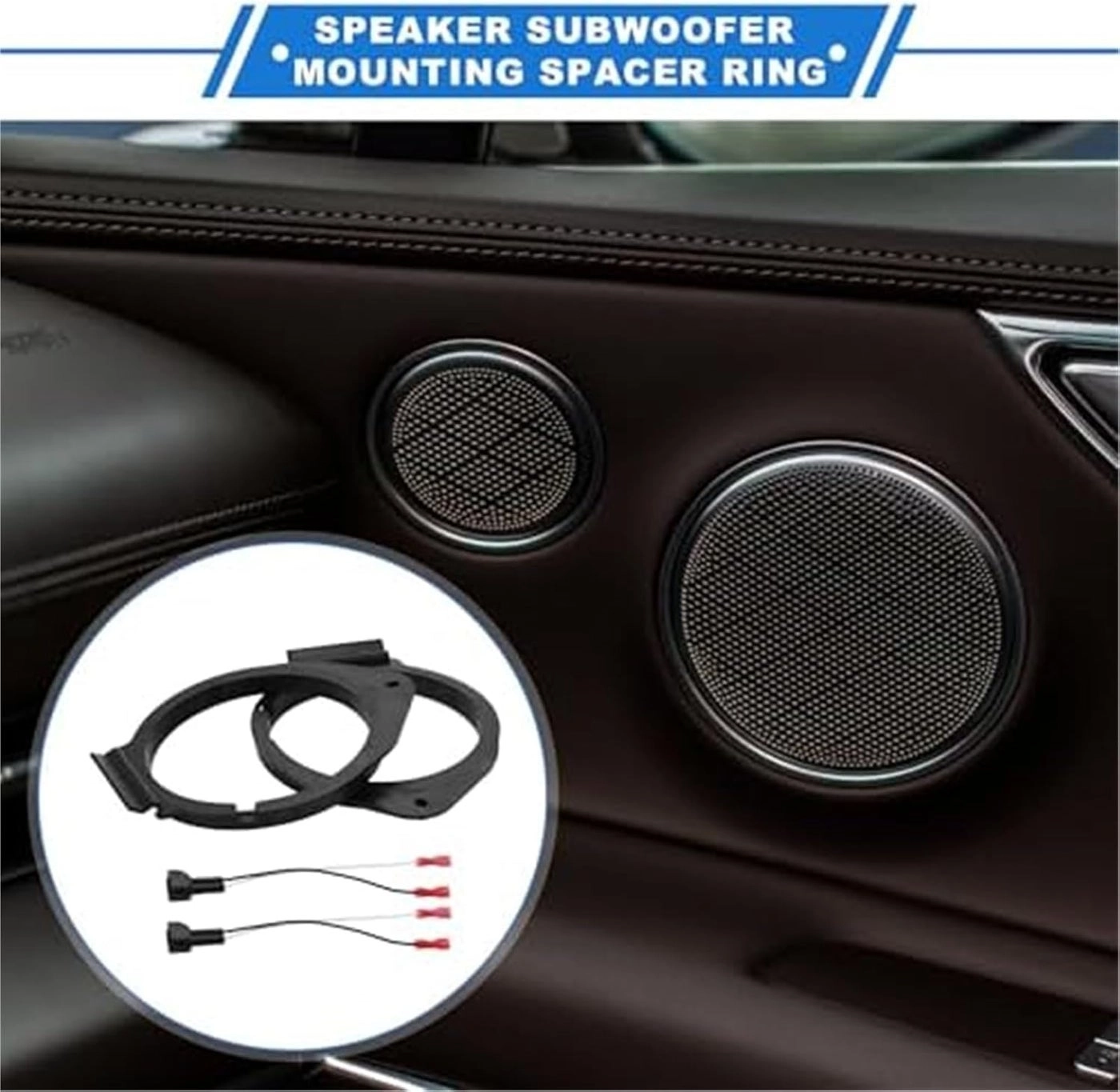 Speaker Spacer Ring Adapter - Jetta 1999-2019 Passat 1999-2018 Bora 1999-2005 Golf 1999-2019 Beetle 1999-2017