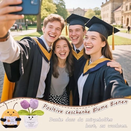 Pocket Hug Bee 8.5 cm + Sunflowers Lucky Charm 15 cm