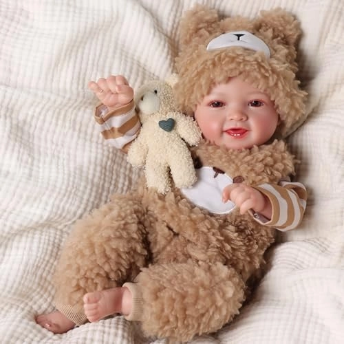 Mia Reborn Baby Doll - 17-inch Vinyl Cotton Ages 3+