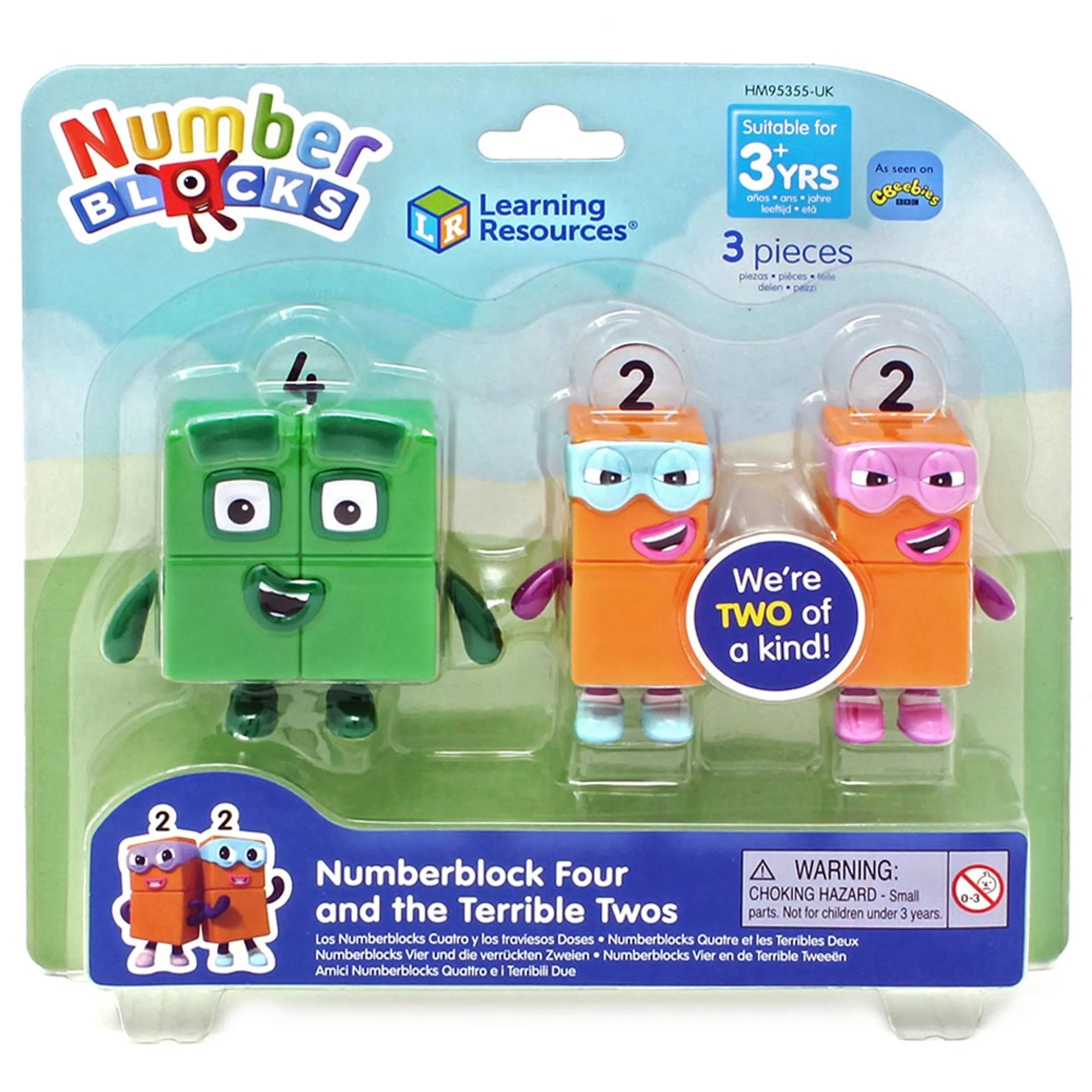 Numberblocks Four & Terrible Twos - 3 years & above 3 pieces