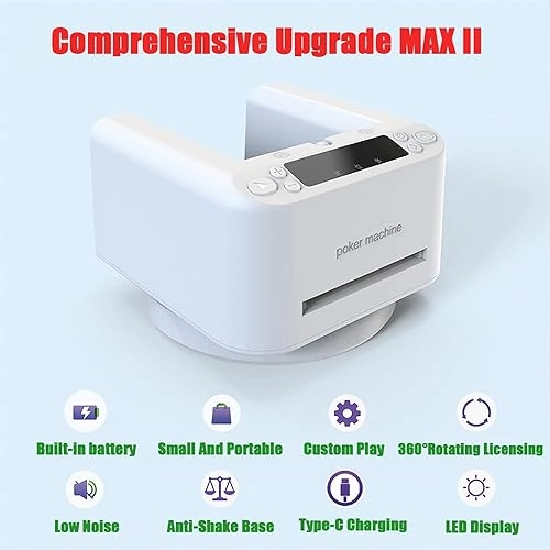 Automatic Card Shuffler - 2-in-1 360 Rotating 5200mAh