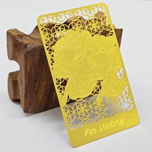 Feng Shui Fly On Monkey On Horse Golden Card