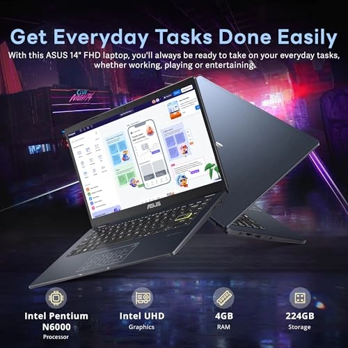 14" FHD Laptop - 14'' N6000 224GB 4GB 64GB
