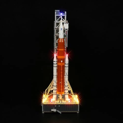 Led Lighting Kit for Lego 10341 Rocket and Launch Pad - Remote Control