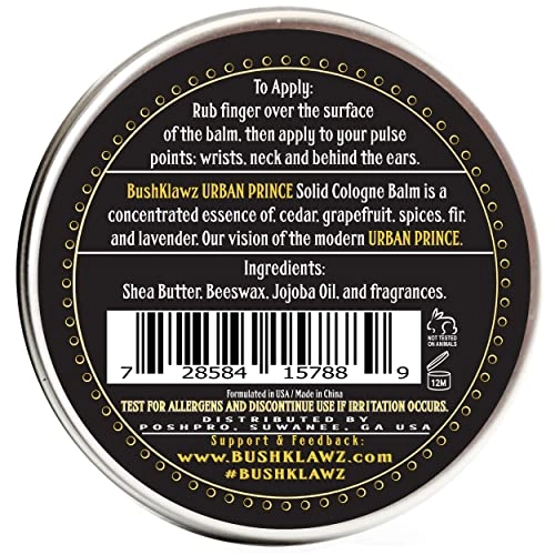 Urban Prince Solid Cologne Balm - 30 Milliliters