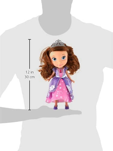 Sofia the First Princess Doll - 10.5-inches Brown Hair Pink and Purple Dress Ages 3+