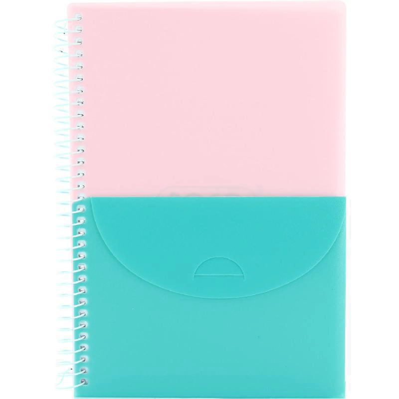 Notebook 19 X 26 cm Spiral - Grid 100 Sheets