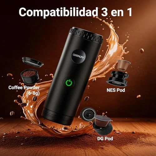 Portable Espresso Machine Three in One - 20 Bar NS & DG Capsules