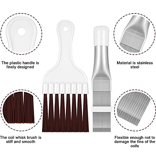 Fin Comb - 14.5 x 2.5 cm + Fin Cleaning Brush - 18 x 7.5 cm