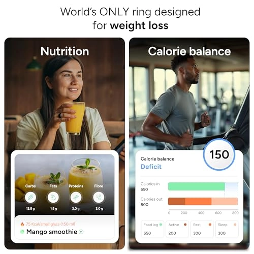 Gabit Smart Ring - 7+ Day Battery Titanium