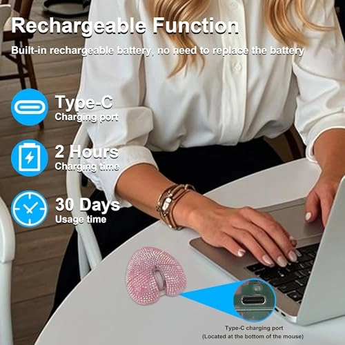 Heart Shape Mouse - Bluetooth USB