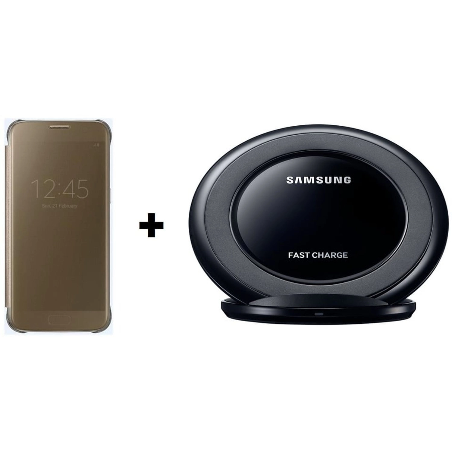 Samsung EFZG935CFEGAE - Gold + EP-NG930BBEGAE - Black