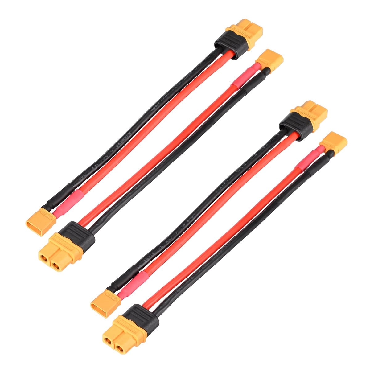ELFCULB XT60 to XT30 Adapter - XT60 Female XT30 Male 12AWG 6Inches
