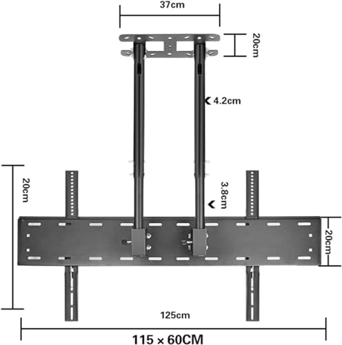 TV Ceiling Mount - 160kg 75-100 inch