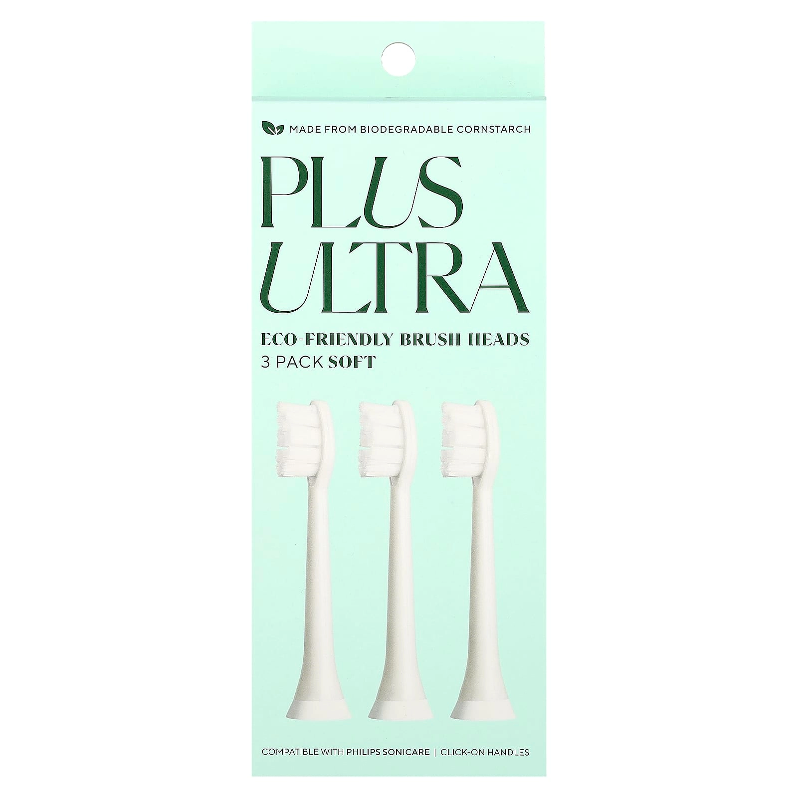 Plus Ultra Brush Heads - Eco-Friendly Soft 3 Pack