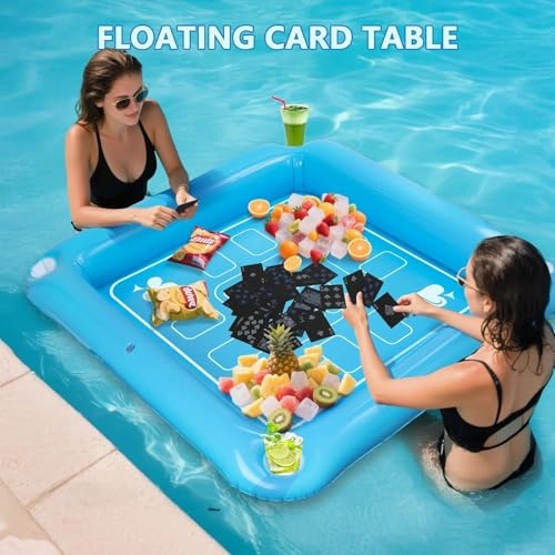 Floating Game Table - 40"x40" Waterproof Playing Cards