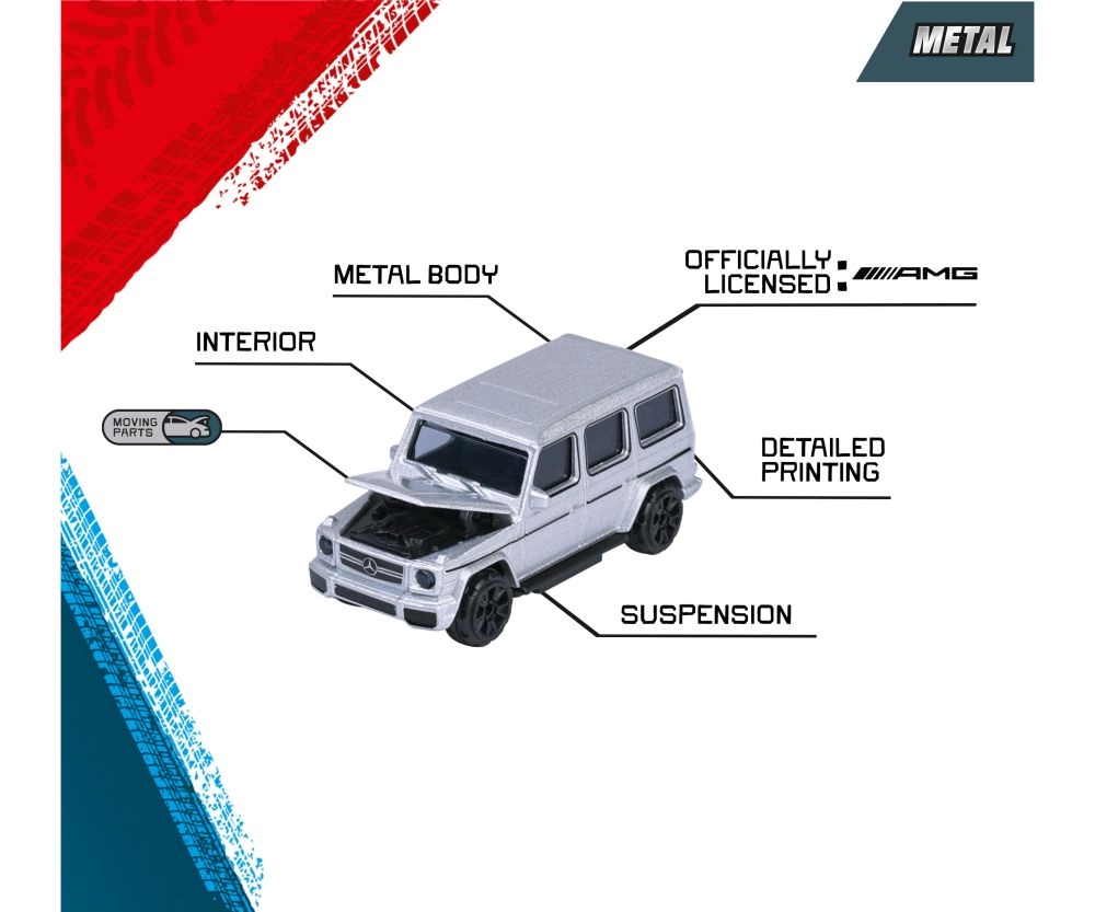 Mercedes AMG Deluxe Trailer - 1:64 6pcs
