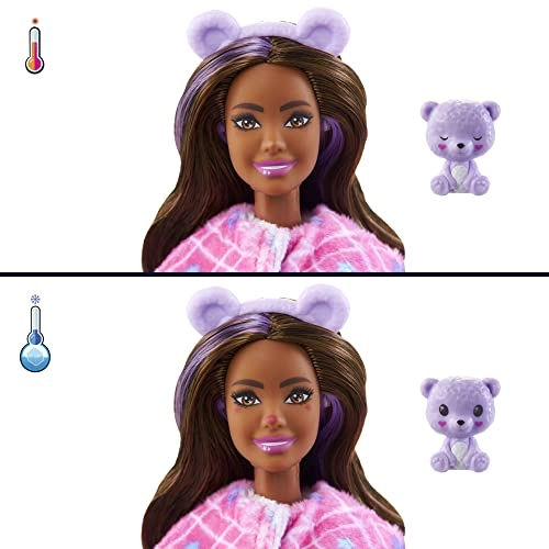 Barbie Cutie Reveal Fantasy Series Doll - 10 Surprises Teddy Bear Plush Color Change Ages 3+