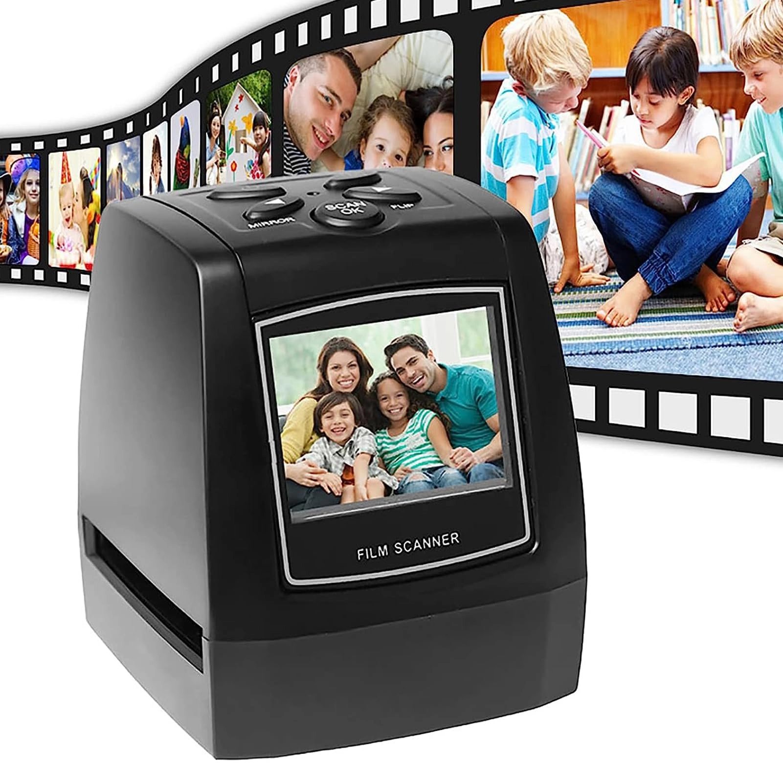 FKNFGTWO Film Scanner - 32G SD Card Storage 2.36" LCD Screen