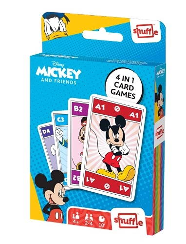 Mickey & Friends Card Games - 4 in 1 Snap Pairs