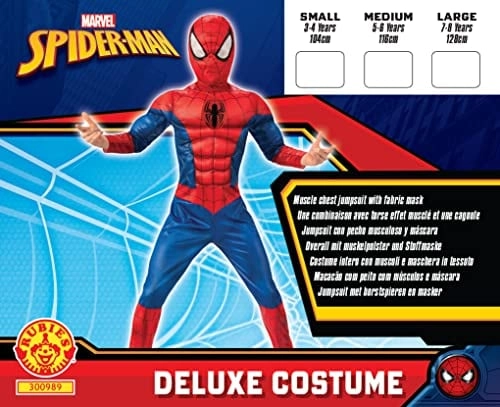 Spider-Man Deluxe - Child Medium 5-6 Years