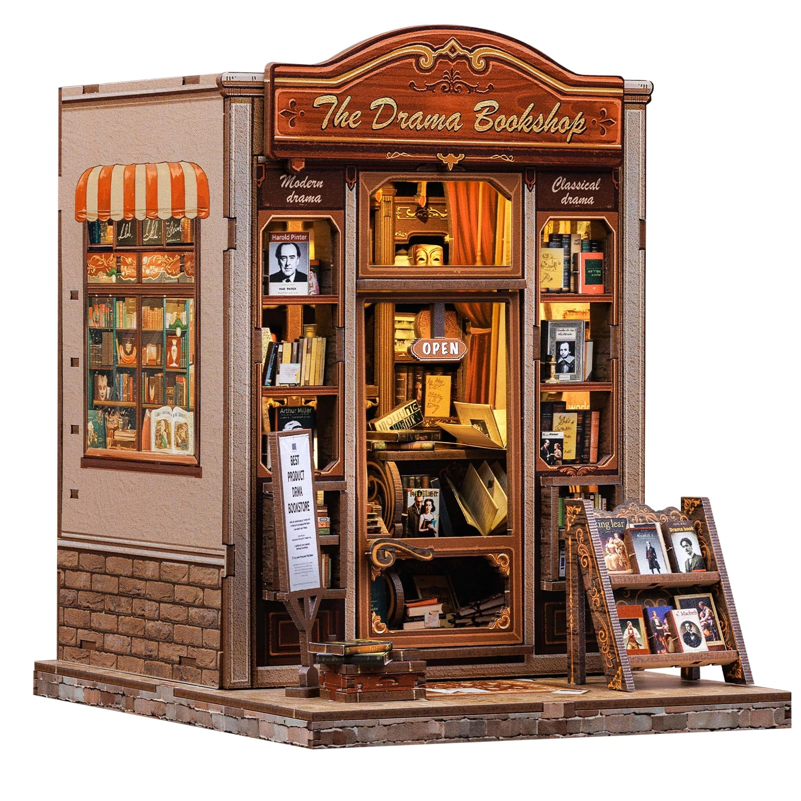 CuteBee Book Nook Kit - Drama Bookshop