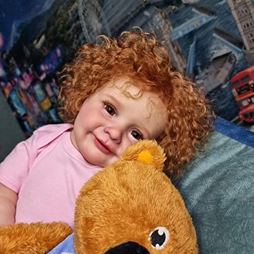 Reborn Baby Doll - 26 inch Hand Rooted Curly Hair Weighted Body Ages 3+